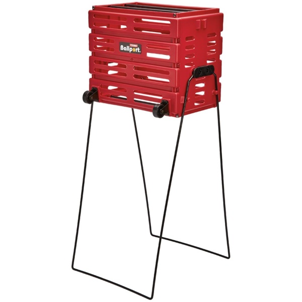 Tourna Deluxe Ballport in Red (With Wheels)